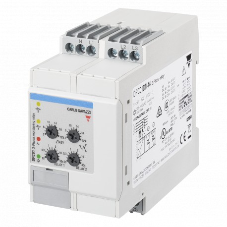 DPC01DM23400HZ CARLO GAVAZZI Paramètres sélectionnés SIGNAL DE SORTIE 2 relais POINTS DE CONSIGNE 2, adjusta..