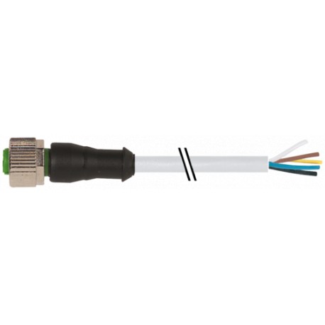 7000-12241-2350400 MURRELEKTRONIK M12 female 0° with cable PUR 5x0.34 gy UL/CSA+drag chain 4m
