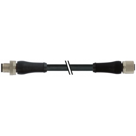 7000-P4141-P070430 MURRELEKTRONIK M12 Poder macho 0° / fêmea 0° L-cod.PUR 4x1.5 bk UL/CSA+drag ch. 4,3 milhõ..