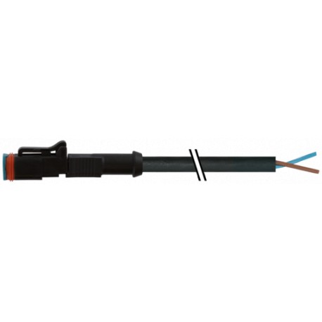 7072-72001-7501500 MURRELEKTRONIK plugue da válvula MDC06-2s com cabo pur 2x0,75 bk 15m