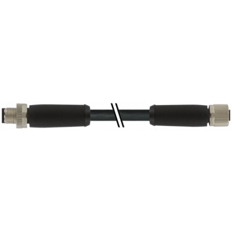 7000-P4141-P370250 MURRELEKTRONIK M12 Poder macho 0° / fêmea 0° L-cod.PUR 4x2.5 bk UL/CSA+drag ch. 2,5 milhõ..