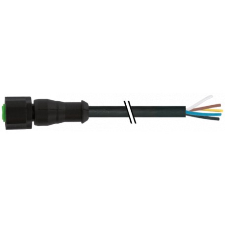7005-12241-7292000 MURRELEKTRONIK M12 female 0° A-cod. with cable LitePVC 5x0.34 bk 20m