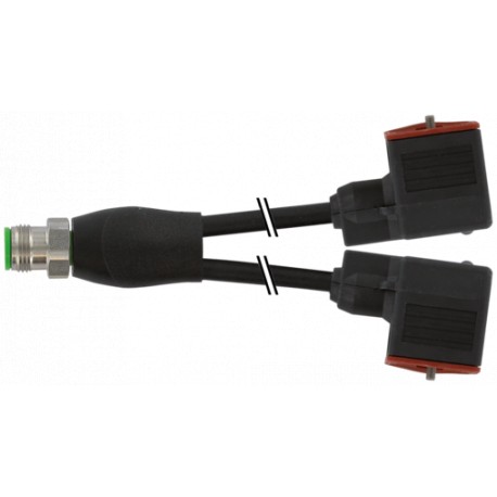 7072-42401-6360100 MURRELEKTRONIK Y-Distributor M12 Xtreme / MSUD valve plug A-18mmPUR 3x0.75 bk UL/CSA+drag..