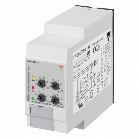 PWB02CM2310A CARLO GAVAZZI Ausgwählte Kriterien Ausgangssignal 1 Relais Sollwert 2, einstellbar Überwachte V..