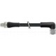 7000-P4251-P040200 MURRELEKTRONIK M12 Poder macho 0° / fêmea 90° L-cod.PUR 5x1.5 bk UL/CSA+drag ch. 2m