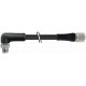 7000-P4261-P042000 MURRELEKTRONIK M12 Poder macho 90° / fêmea 0° L-cod.PUR 5x1.5 bk UL/CSA+drag ch. 30L