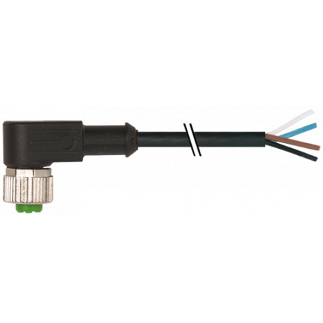 7000-12341-6140030 MURRELEKTRONIK M12 Weibchen 90° A-cod. mit KabelPVC 4x0,34 bk UL/CSA 0,3m