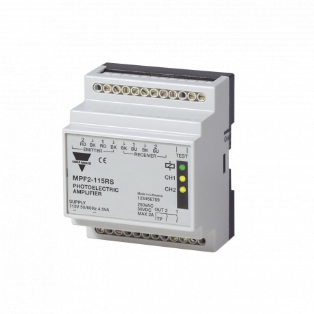 MPF2-115RS CARLO GAVAZZI Caixa retangular SCOPE 6 ... 20 m terminais de ligação SPDT RELÉ material plástico ..