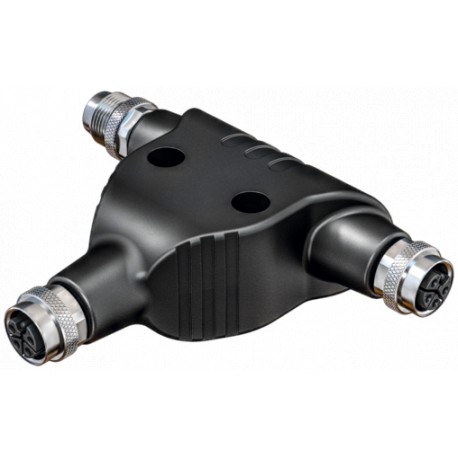 7000-P4901-0000000 MURRELEKTRONIK T-coupler M12 male L-coded/ 2x M12 female L-coded