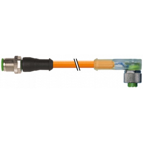 7000-40361-8470200 MURRELEKTRONIK M12 Männchen 0° / M12 Weibchen 90° A-cod. LEDPUR 5x0,34 oder UL/CSA+Robote..