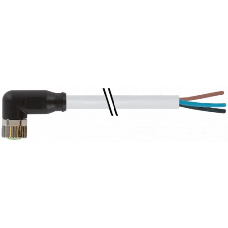 7000-08081-2100100 MURRELEKTRONIK M8 Weibchen 90° A-cod. mit KabelPVC 3x0,25 gy UL/CSA 1m