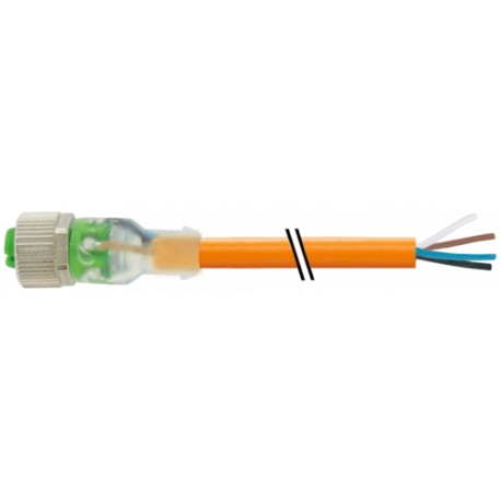 7000-12231-8461000 MURRELEKTRONIK M12 weiblich 0° A-Kabeljau. mit Kabel 3LEDPUR 4x0,34 oder UL/CSA+Roboter+W..