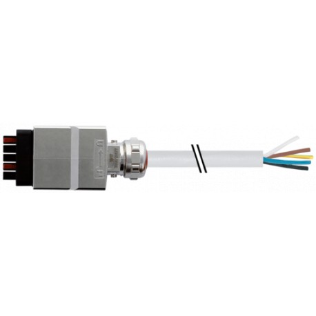 7000-99621-9620100 MURRELEKTRONIK Push Pull Power with cable PUR 5x2.5 gy UL/CSA+drag chain 1m