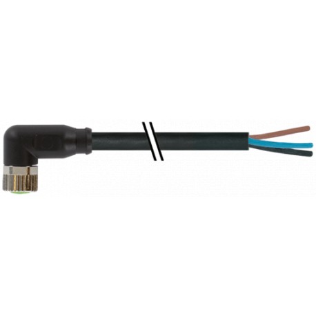 7000-08081-6100180 MURRELEKTRONIK M8 Weibchen 90° A-cod. mit KabelPVC 3x0,25 bk UL/CSA 1.8m