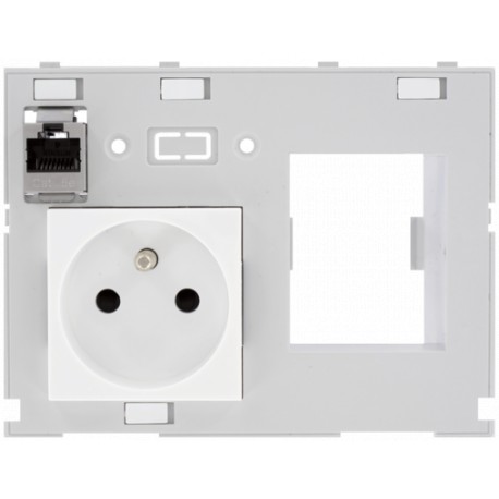 4000-68000-4410001 MURRELEKTRONIK MODLINK MSDD DBL COMBI INSERT FRANKREICH MIT LED 1xRJ45 + RCD Öffnung