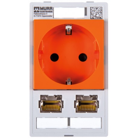 4000-68000-4620004 MURRELEKTRONIK MODLINK MSDD INSERT COMBI SIMPLE ALLEMAGNE ORANGE 2 x RJ45