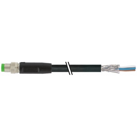 7000-08711-6410100 MURRELEKTRONIK M8 male 0° A-cod. with cable shieldedPUR 4x0.34 shielded bk UL/CSA+drag ch..