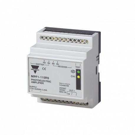 MPF1-115RS CARLO GAVAZZI Parametri selezionati SISTEMA Foto amplificatore CUSTODIA rettangolare DISTANZA DI ..