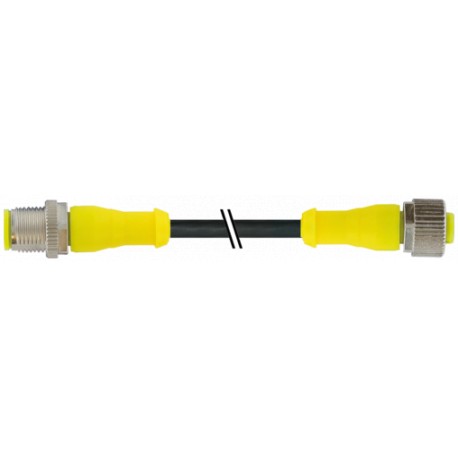 7030-40021-6345000 MURRELEKTRONIK M12 Männchen 0° / M12 Weibchen 0° A-cod. AIDAPUR 4x0,34 bk UL/CSA+Schleppk..