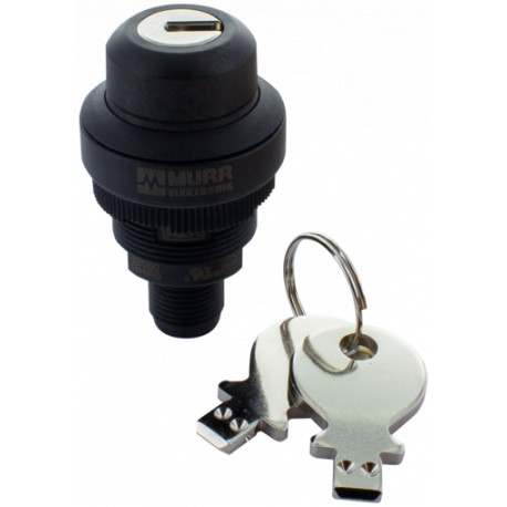69081 MURRELEKTRONIK K-Switch 22 2NO 1x90LO M12(4)Keylock switch 1x90° locked