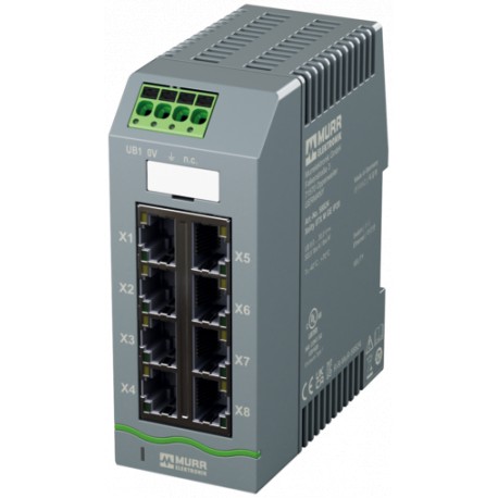 58825 MURRELEKTRONIK Xelity 8TX managed switch 8 portas 1000Mbit ProfiNet IP20