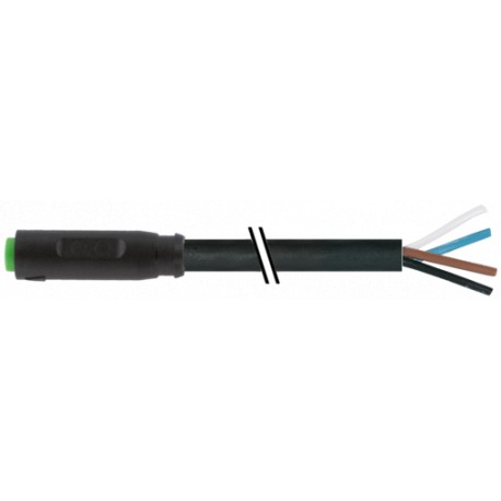 7000-08221-6110100 MURRELEKTRONIK M8 Weibchen 0° A-cod. Snap-In mit KabelPVC 4x0,25 bk UL/CSA 1m