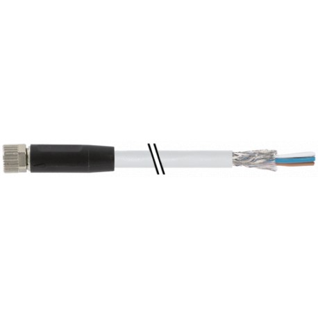 7000-08741-2000200 MURRELEKTRONIK M8 female 0° A-cod. with cable shieldedPVC 3x0.34 shielded gy UL/CSA 2m