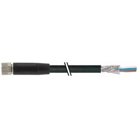 7000-08761-6410550 MURRELEKTRONIK M8 female 0° A-cod. with cable shieldedPUR 4x0.34 shielded bk UL/ 5.5m