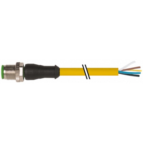 7000-12041-0350200 MURRELEKTRONIK M12 Männchen 0° A-cod. mit KabelPUR 5x0,34 ye UL/CSA+Schleppkapitel 2m
