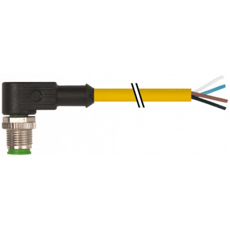 7000-12101-0342000 MURRELEKTRONIK M12 Männchen 90° A-cod. mit KabelPUR 4x0,34 ye UL/CSA+Schleppkapitel 20m