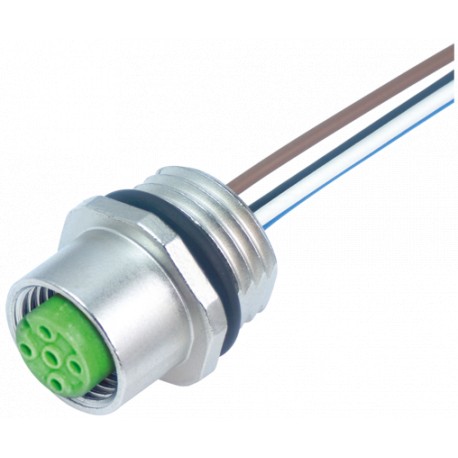 7000-14141-9740050 MURRELEKTRONIK M12 weiblicher Behälter B-cod. Frontmontagedrähte PP 4x0,34 0,5m
