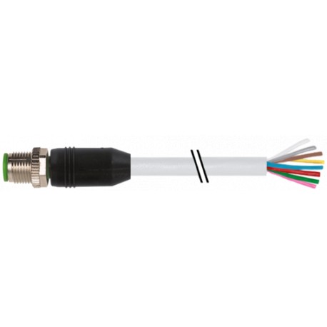 7000-17001-2073000 MURRELEKTRONIK M12 Männchen 0° A-cod. mit KabelPVC 8x0,25 gy UL/CSA 30m