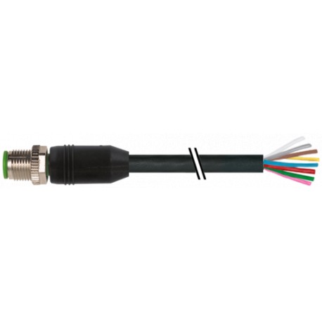 7000-17001-6070200 MURRELEKTRONIK M12 Männchen 0° A-cod. mit KabelPVC 8x0,25 bk UL/CSA 2m