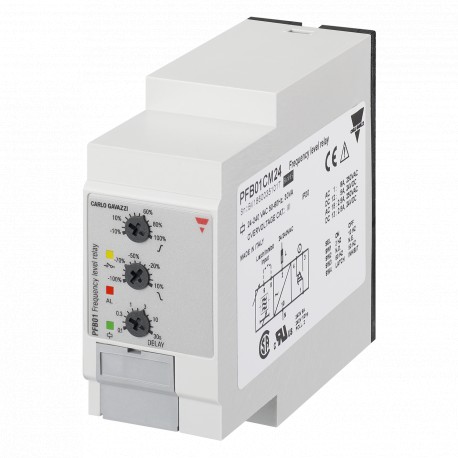 PFB01CM24 CARLO GAVAZZI Paramètres sélectionnés SIGNAL DE SORTIE 1 relais POINTS DE CONSIGNE 2, adjustable V..