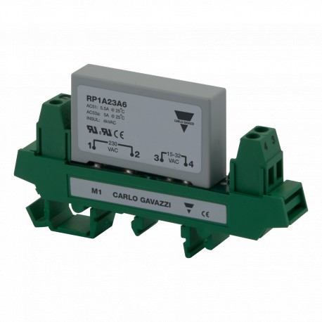 RP1D060D4M1P CARLO GAVAZZI Selected parameters SYSTEM DIN-rail Mount CURRENT RATING CATEGORY 1 8 ADC RATED V..