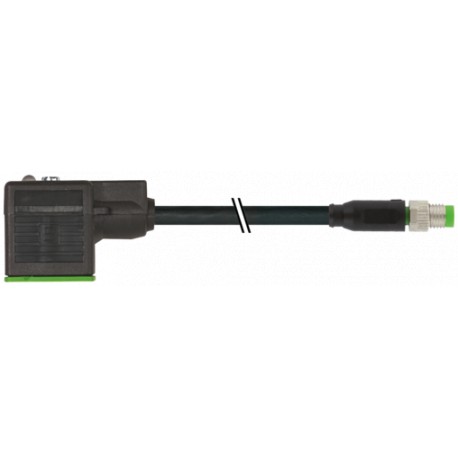7000-88711-6330300 MURRELEKTRONIK M8 Männchen 0° A-cod. / MSUD Ventilstecker A-18mmPUR 3x0,34 bk UL/CSA+Schl..