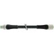 7000-P6241-P160500 MURRELEKTRONIK M12 Poder macho 0° / fêmea 0° S-cod.PUR 4x1.5 bk UL/CSA+drag ch. 5m
