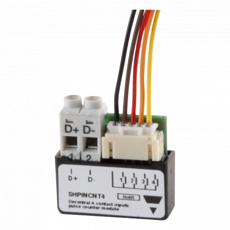 SHPINCNT4 CARLO GAVAZZI Paramètres sélectionnés Autres TYPE Pulse counter BOÎTIER Decentral ALIMENTATION Bus..