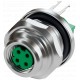 7000-R1214-12D2100 MURRELEKTRONIK M8 female receptable 0° D-cod. rear4-pol., PCB pin, shielded