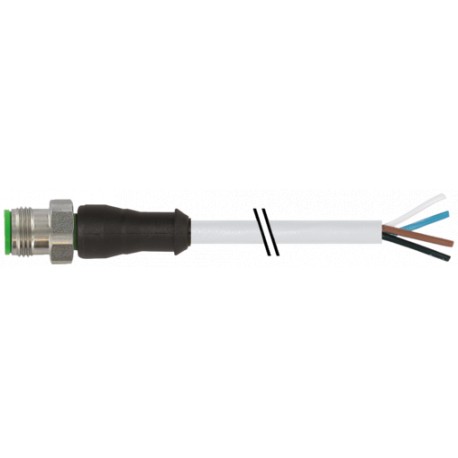 7002-12021-2142500 MURRELEKTRONIK M12 Männchen 0° A-cod. mit Kabel V2APVC 4x0,34 gy UL/CSA 25m