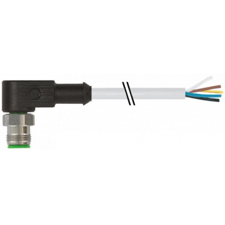 7002-12121-2151000 MURRELEKTRONIK M12 maschio 90° A-cod. con cavo V2APVC 5x0.34 gy UL/CSA 10m