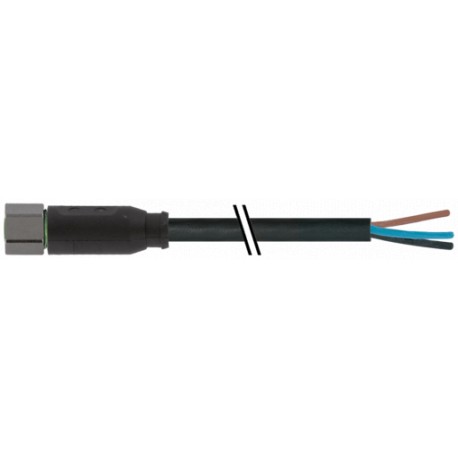 7004-08041-6302000 MURRELEKTRONIK M8 Weibchen 0° A-cod. mit Kabel V4APUR 3x0,25 bk UL/CSA+Schleppkapitel 20m