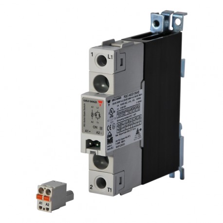 RGS1A23D50MKEH51 CARLO GAVAZZI Selected parameters SYSTEM DIN-rail Mount CURRENT RATING CATEGORY 11 25 AAC R..