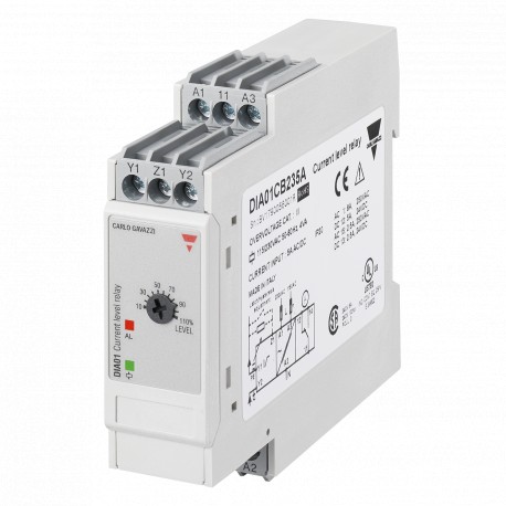 DIA01CD485A CARLO GAVAZZI Selected parameters OUTPUT SIGNAL 1 relay SETPOINTS 1, adjustable MONITORED VARIAB..