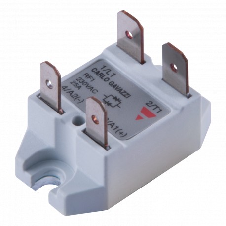 RF1A23M25 CARLO GAVAZZI Selected parameters SYSTEM Panel Mount CURRENT RATING CATEGORY 11 25 AAC RATED VOLTA..