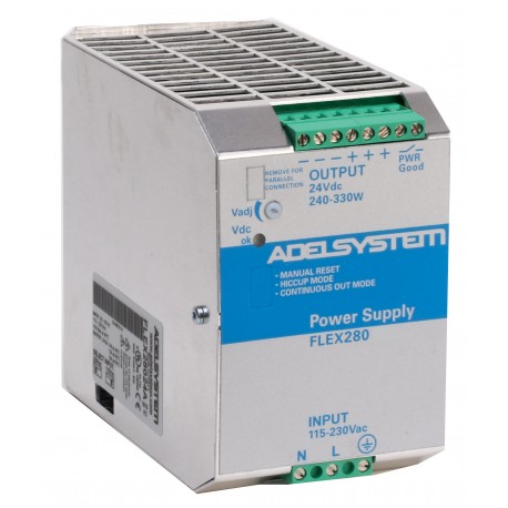 FLEX28024A ADELSYSTEM Alimentation (ligne industrielle) Entrée: 115-230Vac Sortie: 24V 14A
