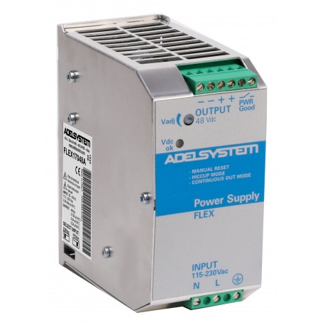 FLEX17048A ADELSYSTEM Alimentation (ligne industrielle) Entrée: 115-230Vac Sortie: 48V 3.8 A