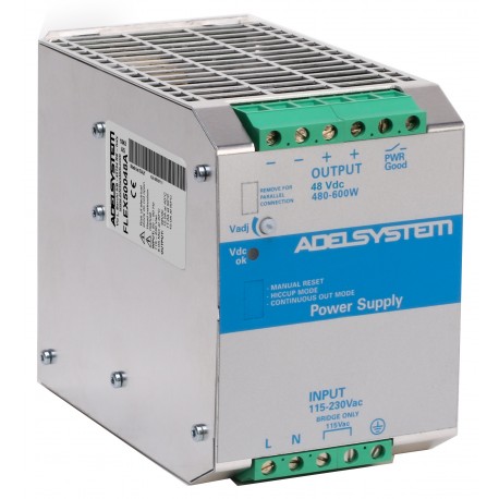 FLEX50048A ADELSYSTEM Alimentation (ligne industrielle) Entrée: 115-230Vac Sortie: 48V 12 A