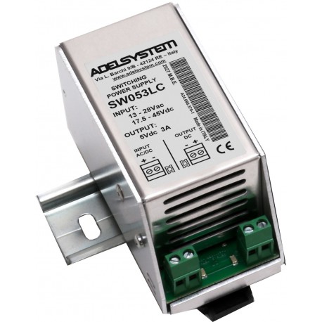 SW053LC ADELSYSTEM AC-DC/DC Converters (Low Voltage Line) In:24Vac / 40Vdc Out:5V 3A Not Isolated