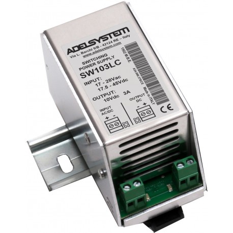 SW103LC ADELSYSTEM AC-DC/DC Converters (Low Voltage Line) In:24Vac / 40Vdc Out:10V 3A Not Isolated